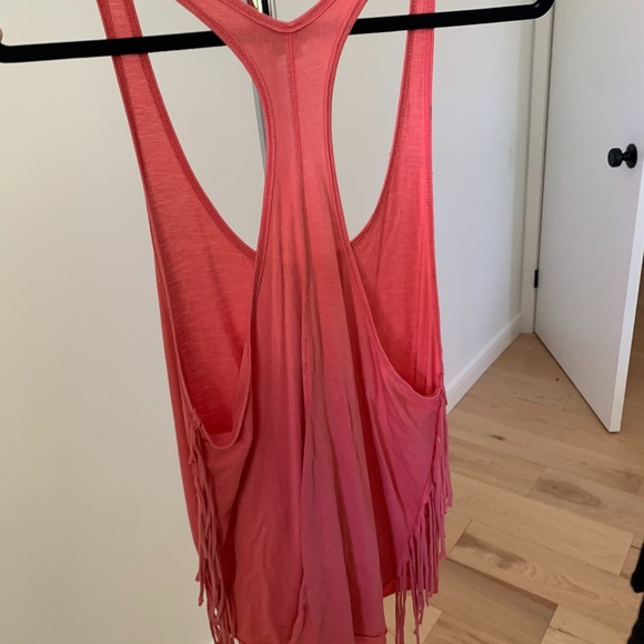 Aritzia Wilfred Coral Fringe Tank Top - Picture 4 of 4